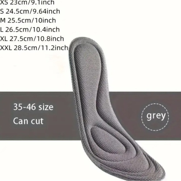 NWT Deodorant Comfort Memory Foam Insoles Orthotic Inserts Arch Support 11-12 L - Picture 3 of 7